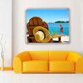 Wall Panels of Casual Beach Times, Quality Canvas Print